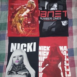 4 concert tees